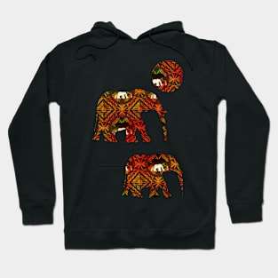 Geometric Ethnic ( With Elephants) Hoodie